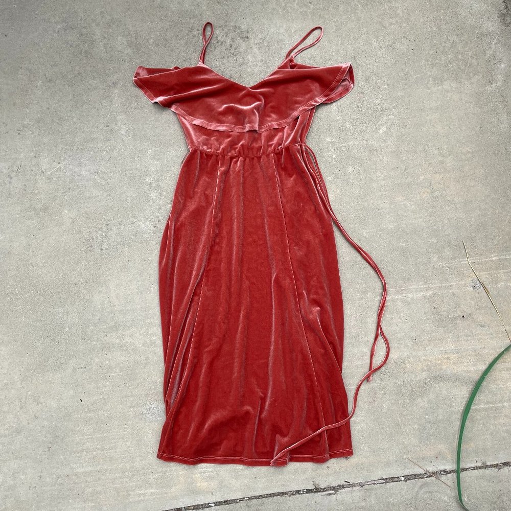 june & hudson red dress